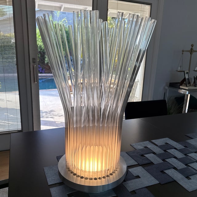 Fluxus E Cassina table lamp design by Paolo Ulian LED Borosilicate glass table lamp Aluminum base and PMMA diffuser It...