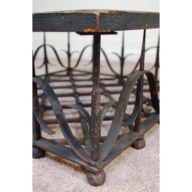 Antique Mission Arts & Crafts Samuel Yellin Style Wrought Iron Coffee Table For Sale - Image 10 of 12