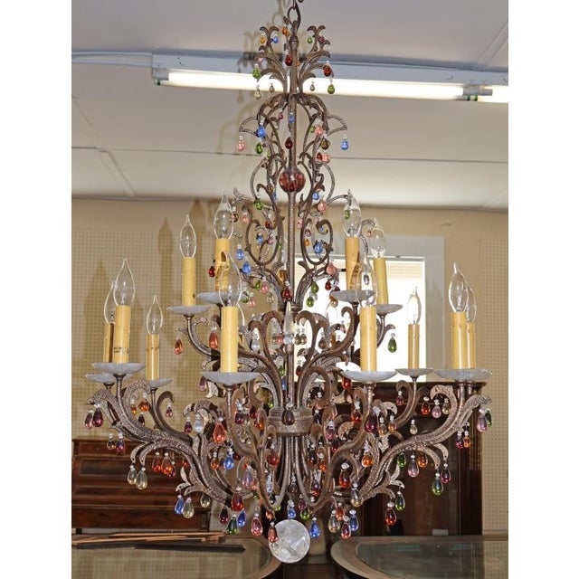 Schonbek Genisis 9882 Rock & Color Crystal 15 Light Chandelier For Sale - Image 10 of 17
