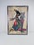 Vintage harp player wall decoration, embroidery wall art, seventies tapestry This is a well-known embroidery of the Harp...