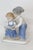 Figurative Lego Japan Porcelain Figurine Girl and Boy Reading Open Book Glossy Finish 5087b For Sale - Image 3 of 16