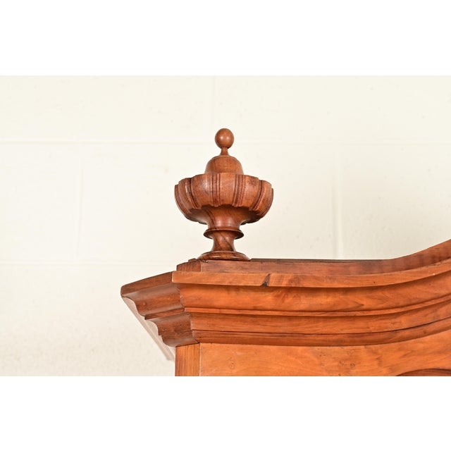 Wood R. J. Horner Style Antique Victorian Carved Walnut Bookcase Cabinet, Circa 1880s For Sale - Image 7 of 15