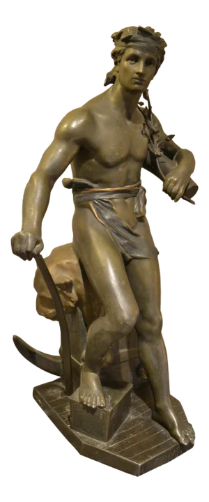 Bronze Sculpture "Le Commerce" by Ernest Justin Ferrand