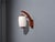 1960s 1960s Danish Modern, Wall Sconce, Teak, Opal Glass For Sale - Image 5 of 10