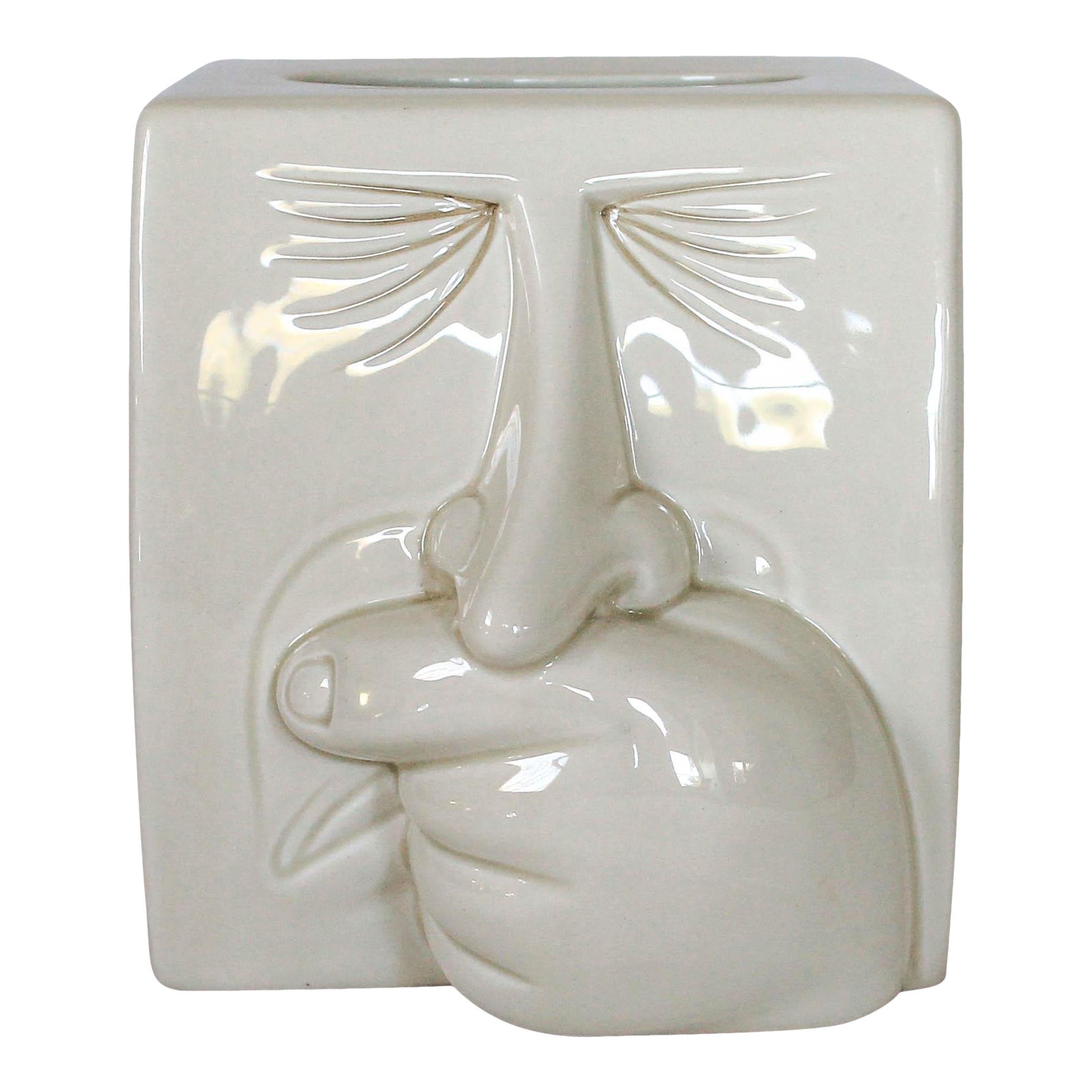 Fitz and Floyd Sneezing Man Tissue Box Cover Chairish