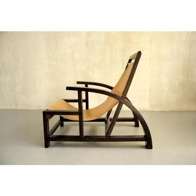 Beige Large Streamline Armchair, 1930s For Sale - Image 8 of 11