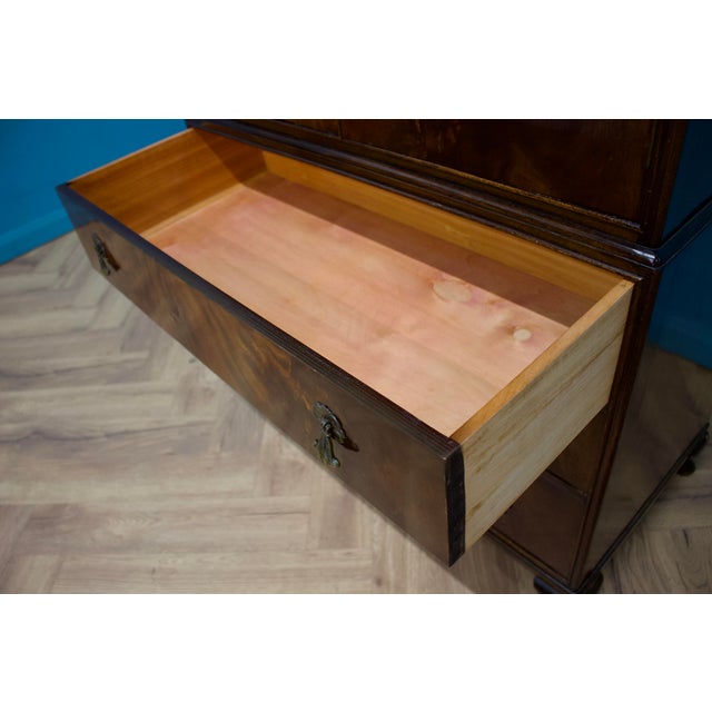 Vintage Art Deco Style Mahogany Drinks Cabinet from Beithcraft, 1950s For Sale - Image 6 of 9