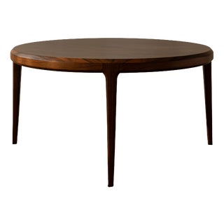 Danish Modern Model 283 Round Coffee Table in Rosewood by Johannes Andersen for CFC Silkeborg, 1960s For Sale