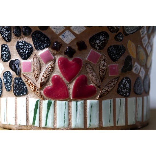 Ceramic Swedish Folk Art Mosaic Mushroom Piggy Bank, 1970s For Sale - Image 7 of 16