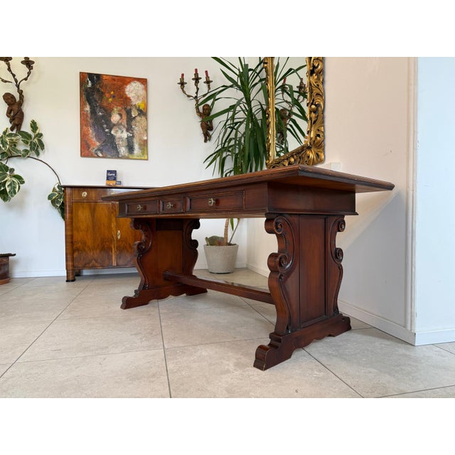 Ladies' Baroque-style secretary desk. Dimensions: Height x Width x Depth 77 x 166 x 80 cm. For sale is a very pretty,...