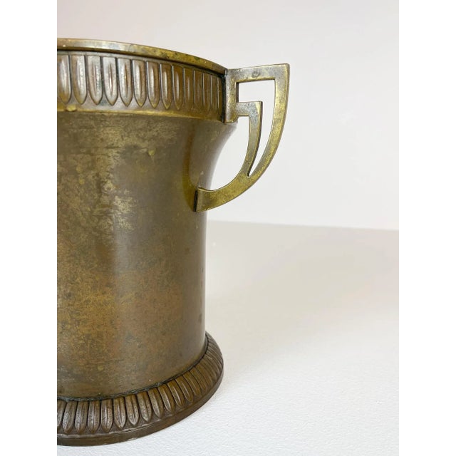 Art Deco Champagne Cooler in Copper and Brass, Sweden, 1930s For Sale - Image 4 of 14