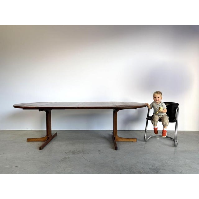 Mid-Century Swedish Extendable Dining Table in Teak, 1960s For Sale - Image 13 of 14