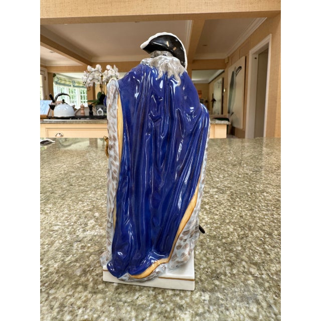 A Carl Tielsch German Porcelain Figure of a Military Man For Sale - Image 4 of 6