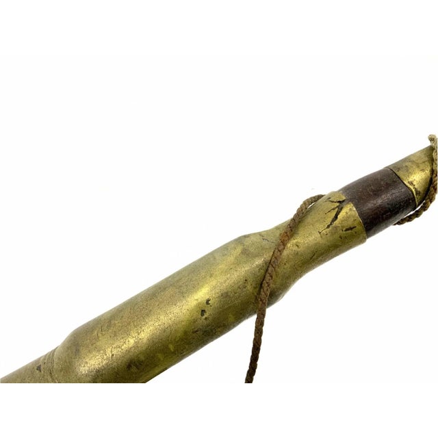 Wood Early 20th Century Ceremonial Carved Smoking Pipe of the Dinka Tribe Professionally Mounted For Sale - Image 7 of 11