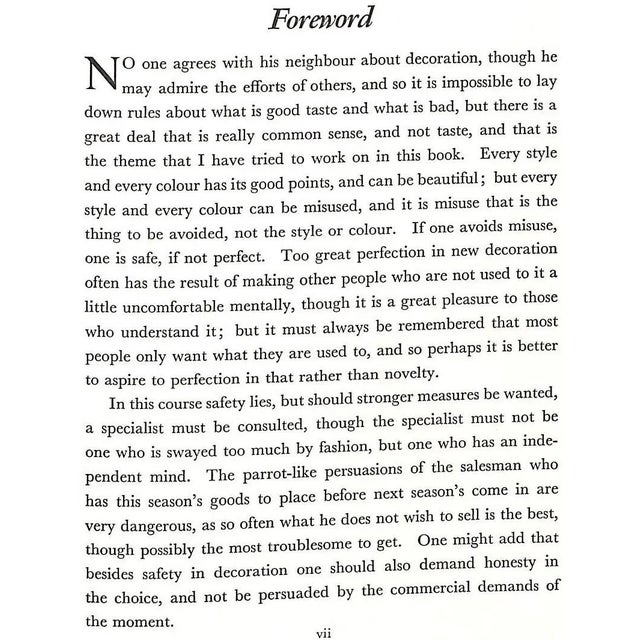 "Colour in Everyday Rooms With Remarks on Sundry Aspects of Decoration" 1934 Ionides, Basil For Sale - Image 10 of 16