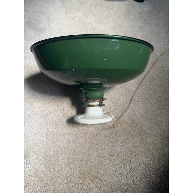 Benjamin Vintage 1930s Benjamin Green Porcelain Enamel Ceramic For Sale - Image 4 of 12