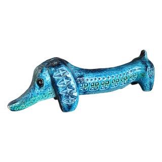 Vintage Italian Ceramic Sausage Dog by Aldo Londi for Bitossi, 1960s For Sale