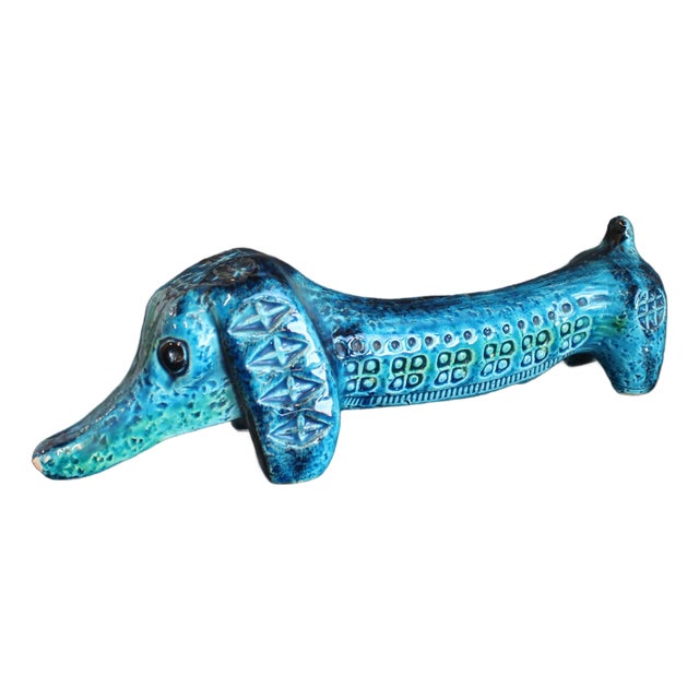 Vintage Italian Ceramic Sausage Dog by Aldo Londi for Bitossi, 1960s For Sale
