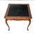 French Louis XV Style Walnut Game Table with faux leather top, from the early 20th C. One drawer each on opposite sides of...