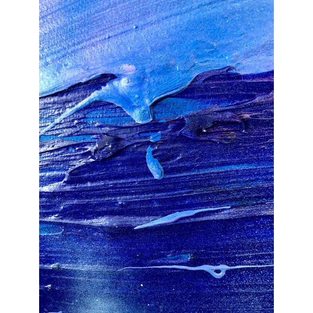 Contemporary Francine Tint, Contemporary Gestural Abstraction "Boat Moon" Color Field Painting Woman Artist, 1990 For Sale - Image 3 of 9