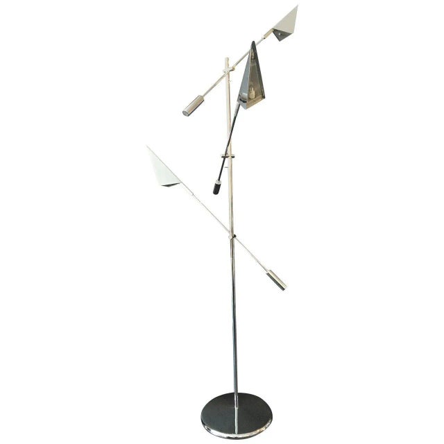 Chrome Chrome Floor Lamp by Harry Allen for Kovacs Lighting For Sale - Image 8 of 8