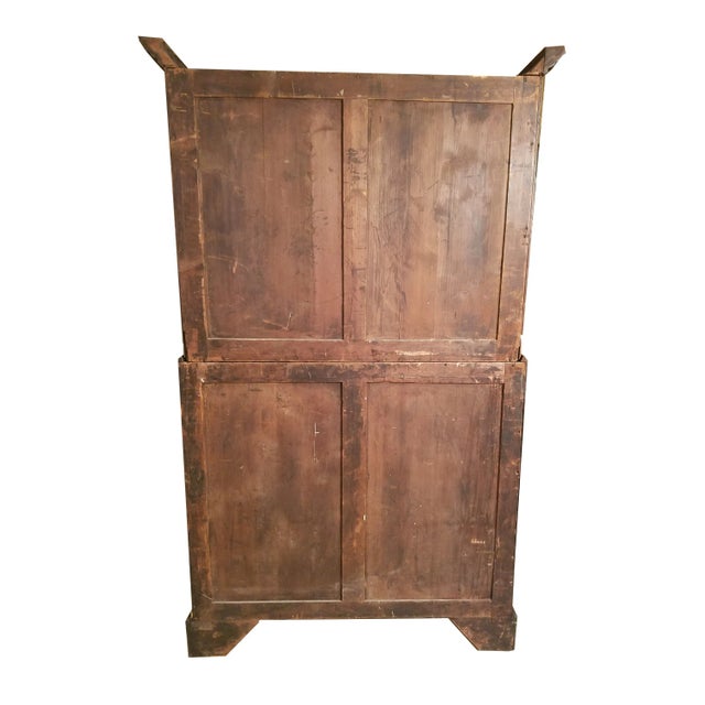 18th Century George III Mahogany Chest of Drawers/Secretary Desk For Sale - Image 4 of 11