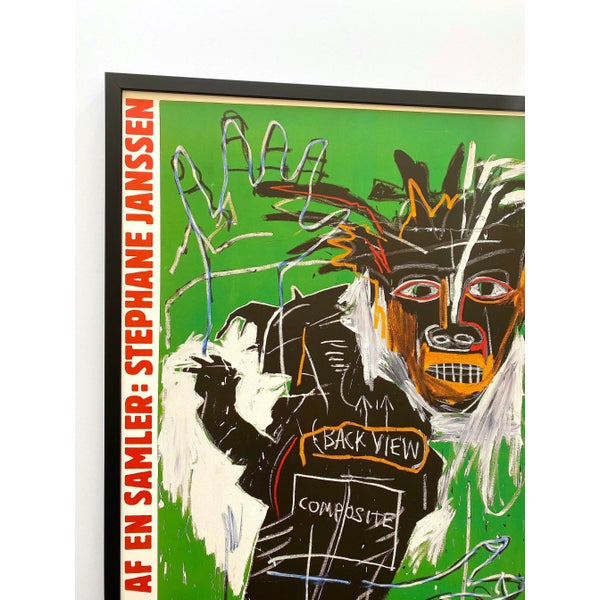 Jean Michel Basquiat Vintage 1986 Lithograph Print Framed Large
