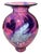 Beautiful hand-blown art glass vase by California glass artist David L. Lindsay, dated 2000. The vase features luminous...