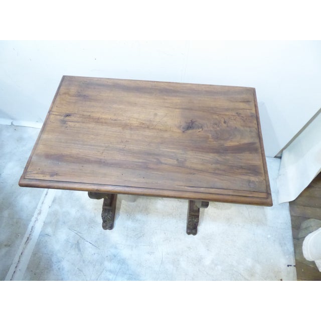 Antique Italian Walnut Low Table For Sale - Image 4 of 4