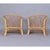 Beige Pair of Vintage Trellis Woven Barrel Back Rattan Lounge Chairs For Sale - Image 8 of 17