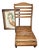 Antique Folding Oak Canoe Camp Chair Maine Adirondack Camp Style C1900-1930 For Sale