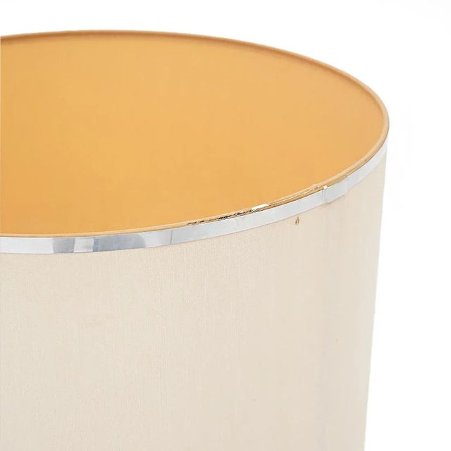 Metal Table Lamp with Fabric Shade, 1970s For Sale - Image 9 of 13