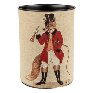 The Hon. Freddie Fox Tapestry Waste Bin For Sale