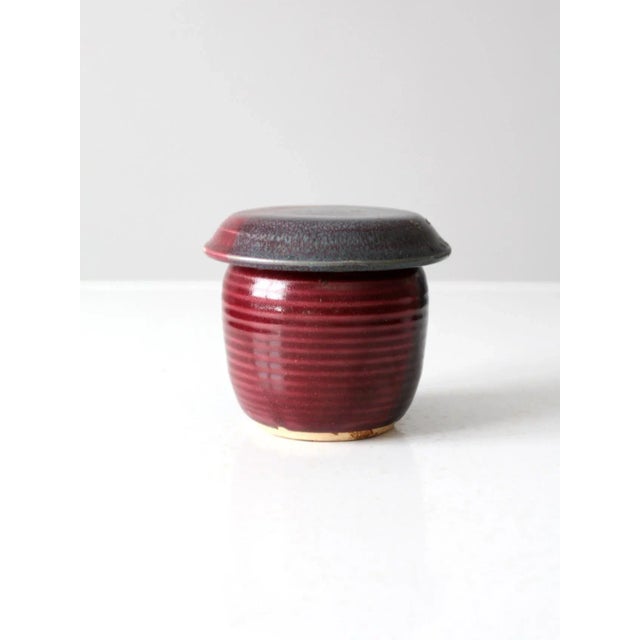 Vintage Studio Pottery Jar For Sale - Image 6 of 12