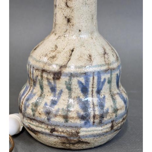 Mid-Century French Ceramic Table Lamp by Le Mûrier, Vallauris, 1960s For Sale - Image 11 of 13