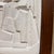 For your consideration, a mid-century modern artwork style cubist plaster bas-relief sculpture housed in a thick wood...