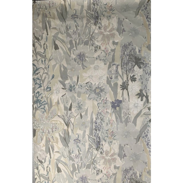 Vintage Schumacher Hand-Printed Wallpaper Flora Pattern 14 Single Rolls Available, Maybe be purchased by the single roll,...