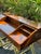 Campaign Vintage Drexel Oxford Square Campaign Roll Top Desk by John Van Koert With Gilt X-Base For Sale - Image 3 of 8
