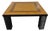 Coffee Table in Ash Burl, Wood Inlay and Black Lacquer, 1980s For Sale