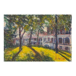 Adelaide McKenzie Landscape With Building Painting For Sale