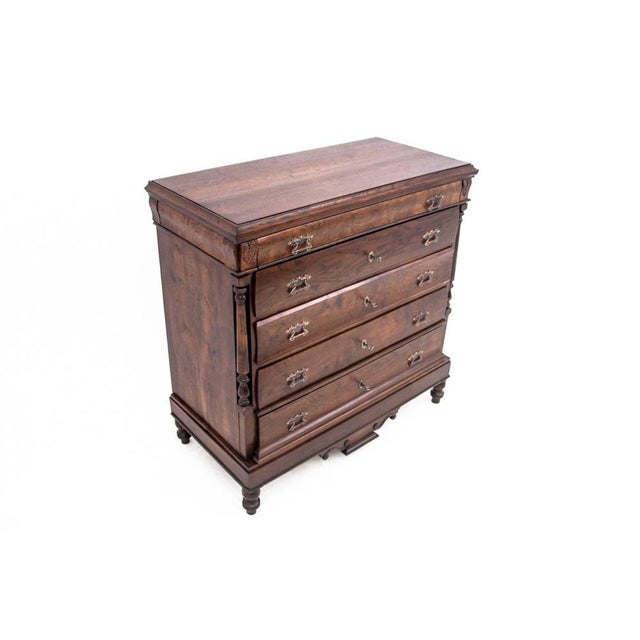 Antique Oak Chest of Drawers, Northern Europe, 1890s For Sale - Image 14 of 16
