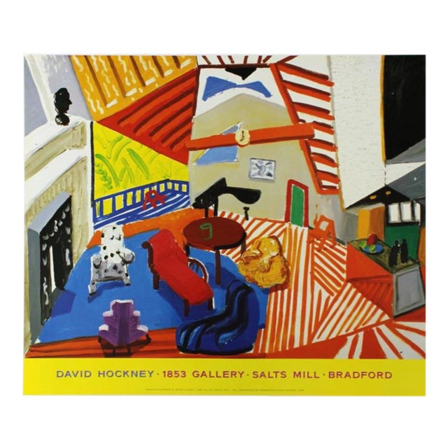 Sale! 1988 David Hockney Original Exhibition Malcolm Bradford Hall Los Angeles For Sale