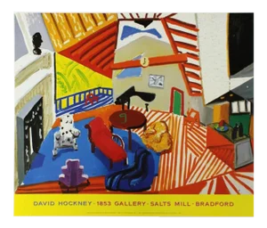 Sale! 1988 David Hockney Original Exhibition Malcolm Bradford Hall Los Angeles