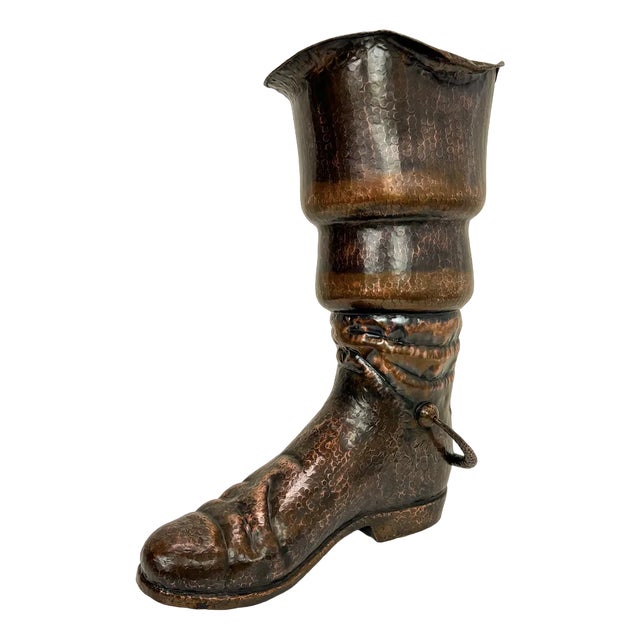 Hammered Brass Booth Umbrella Stand by Egidio Casagrande, Italy, 1950s For Sale