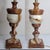 Stone Vintage Banded Onyx Marble Urn Table Lamp With Stone Finial For Sale - Image 7 of 13
