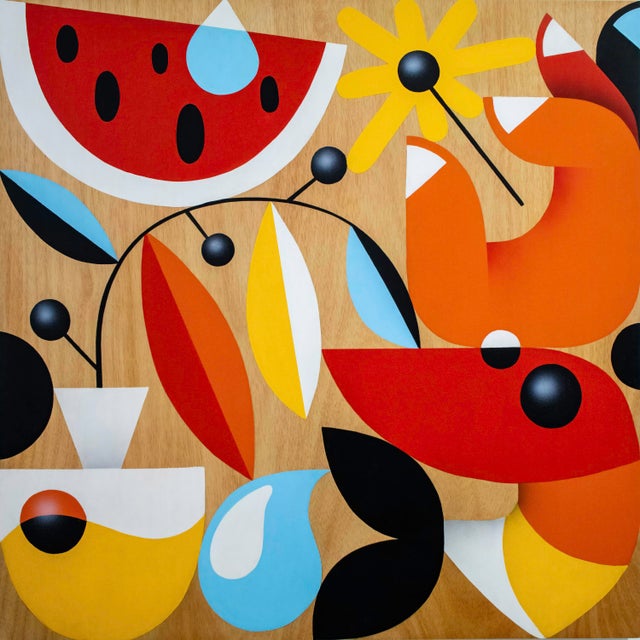 Rubén Sánchez, Mediterranean Sunset I, 2023, Acrylic Painting on Panel For Sale - Image 10 of 10