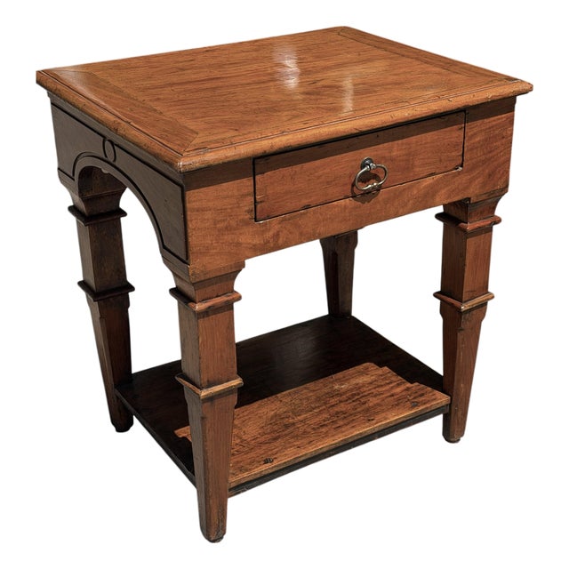 18c Style Italian Walnut Rustic European Side or End Table For Sale