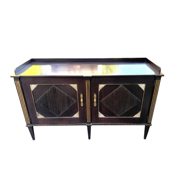 Wood Hickory Chair Company Embassy Mahogany Sideboard by Mariette Himes Gomez For Sale - Image 7 of 17