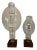 Vintage Retro High Pressure Sodium Industrial Bulb Display on Wood Pedestal Marked "Roost" - Set of 2 For Sale