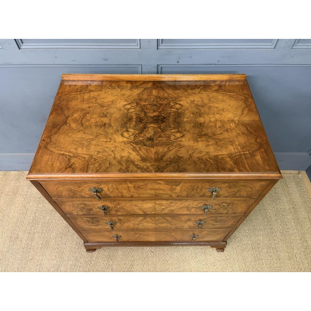 Vintage Art Deco Burr Walnut Chest of Drawers from Waring & Gillow, 1932 For Sale - Image 10 of 16
